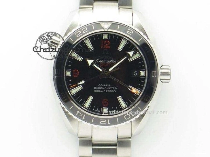 0210 Comfortable Planet Ocean 43.5mm SS VSF 1:1 Best Edition Black Orange Bezel Gray Dial on Nylon Strap A8900 Super Clone V 7730